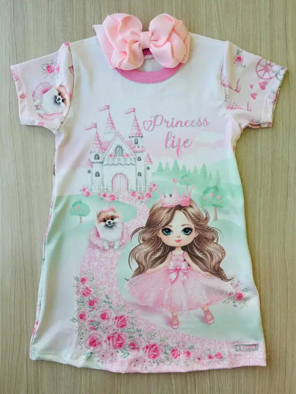 Vestido Infantil Temático "Princess Life" - Delicado e Encantador